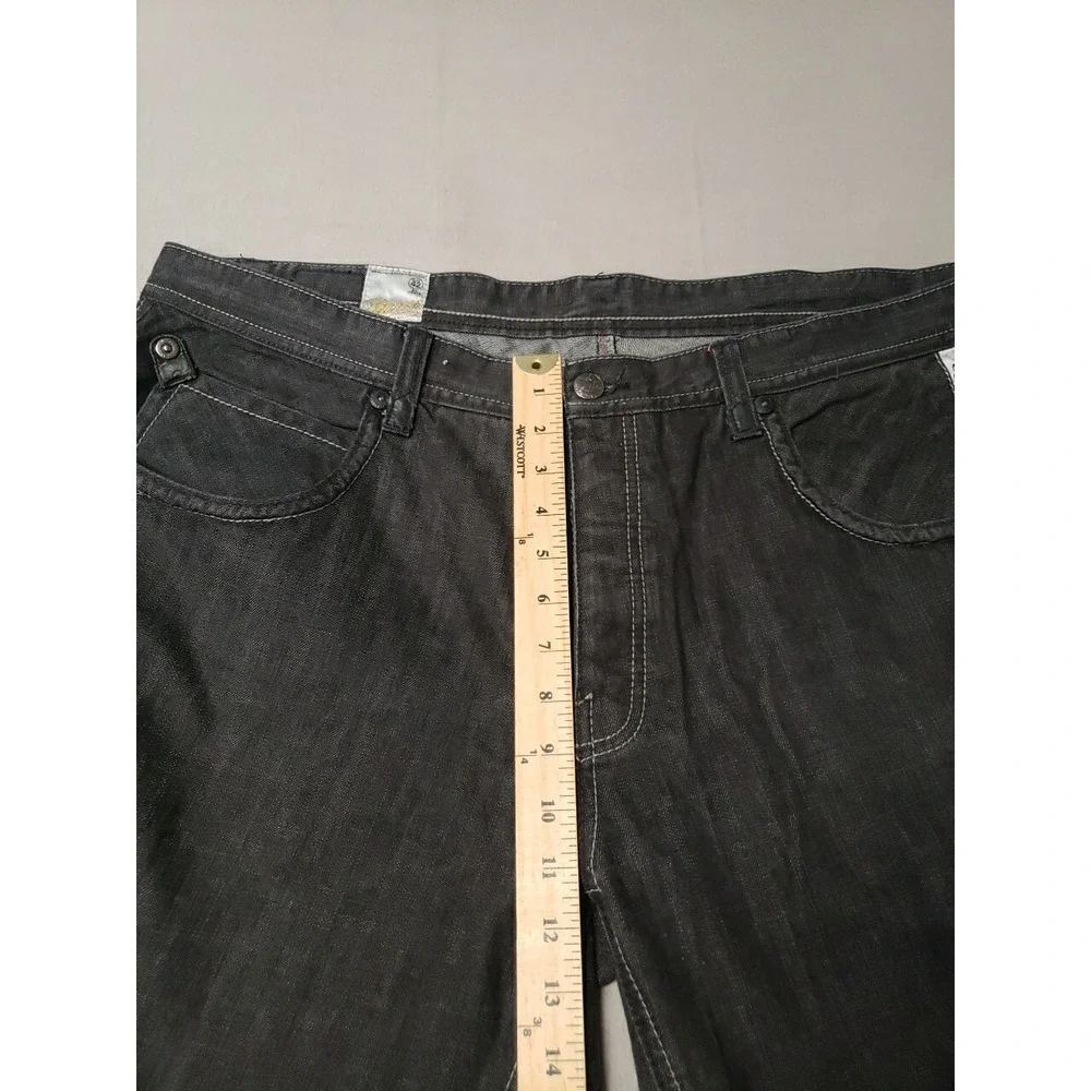 Parish‎ Jeans Men 44x30 black button fly loose relaxed hip hop street wear
